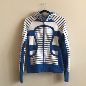 Lululemon Scuba Hoodie - Blue Stripe - 8